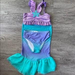 3 piece mermaid swim suit BRAND NEW! NEVER WORN!
